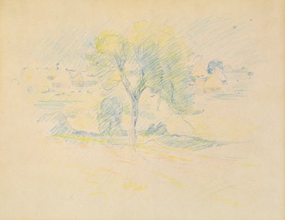 Trees and Millstones, 1883 by Berthe Morisot